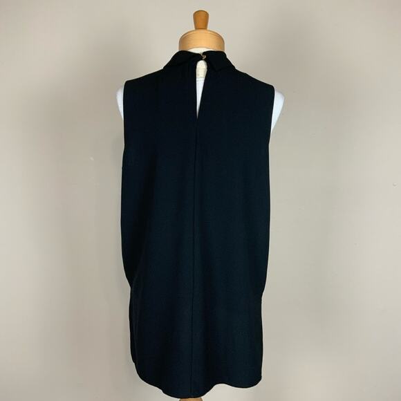 Adrienne Sleeveless Top w/ Cutout Black Size L - Picture 8 of 12